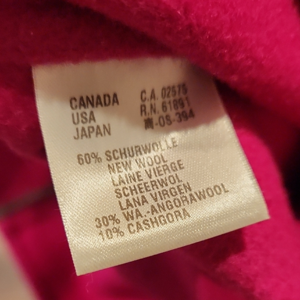 ❤️ ESCADA SPORT VIRGIN WOOL CASHGORA ANGORA FLEECE JACKET, MEDIUM - Picture 6 of 13